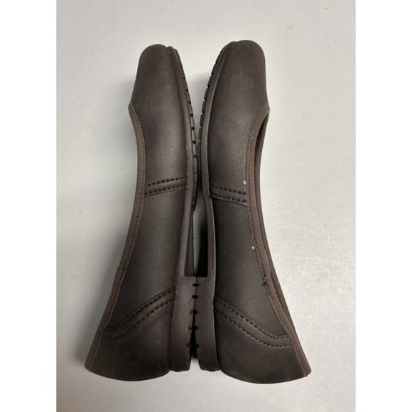 Crocs Color Lite Ballet Flats Womens Size 8 Espresso Brown Slip On - Picture 5 of 10